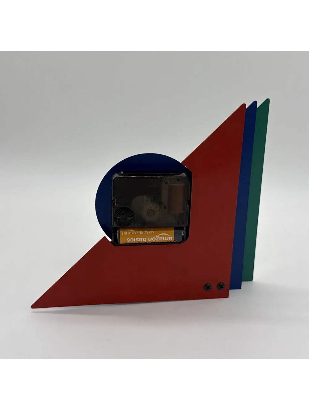 1980s Multicolor Stacked Desk or Mantel Clock does not work check description
